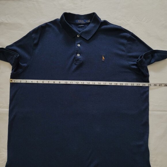 Polo Ralph Lauren Classic Fit Polo Navy Short Sleeve Mens XL Preppy Normcore - Picture 6 of 10